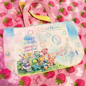 Tokyo DisneySea Duffy & Friends 20th Anniversary "Colorful Happiness" Tote Bag